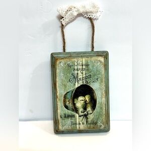 NEW Handcrafted Antiqued Spring French Baby Chicks Wall Hanging Decor Easter